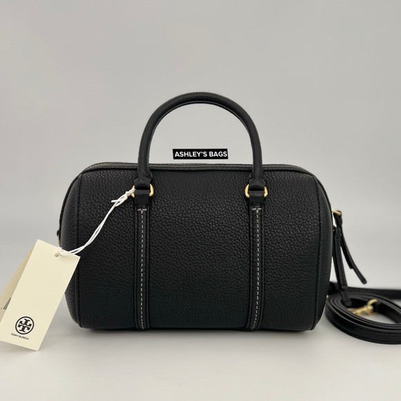 Tory Burch Mini Thea Satchel Crossbody In Black - Picture 4 of 10
